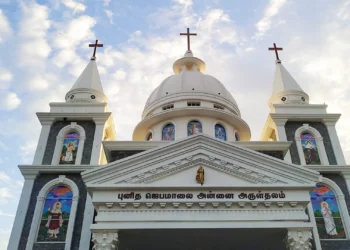 Basilica of Our Lady of the Holy Rosary, Karumathampatti, Coimbatore, Tamilnadu, India