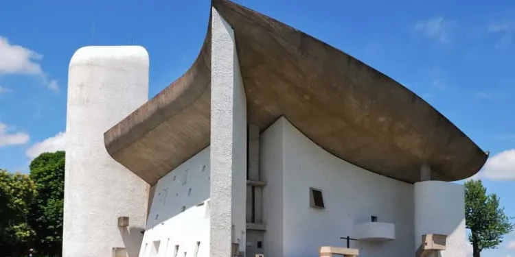 The Chapel of Notre-Dame du Haut, Ronchamp, Haute-Saône, France