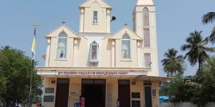 Our Lady Of Chindhaaththirai Shrine, Erukkur, Tamilnadu, India