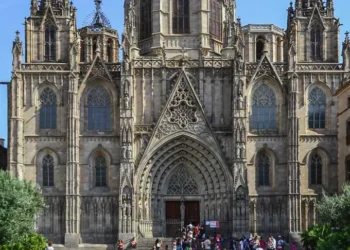 The Barcelona Cathedral of the Holy Cross and Saint Eulalia, Barcelona, Spain