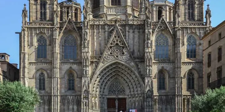 The Barcelona Cathedral of the Holy Cross and Saint Eulalia, Barcelona, Spain