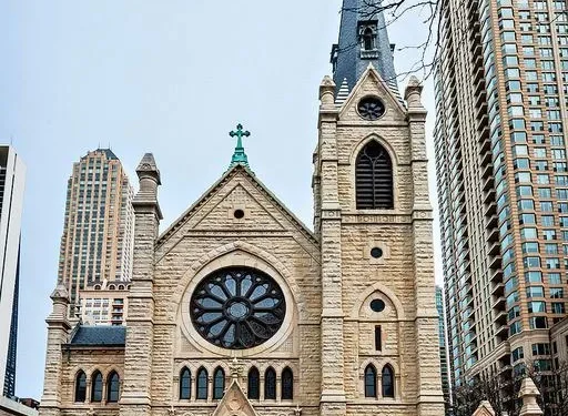 Holy Name Cathedral, Downtown Chicago, Illinois, United States