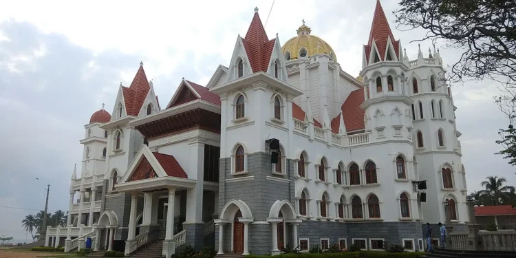 Madre DeDeus Church, Vettucaud Church, Thiruvananthapuram, Kerala, India