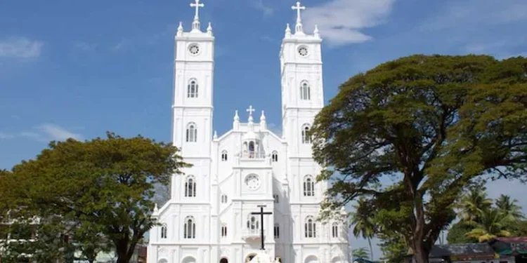 Basilica of Our Lady of Ransom, Vallarpadam, Kochi, Kerala, India
