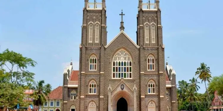 St. Andrew’s Basilica Arthunkal, Alleppey, Kerala, India