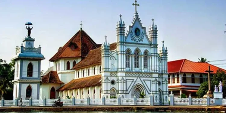 St. Mary’s Basilica Champakulam, Kalloorkad, Alleppey, Kerala, India